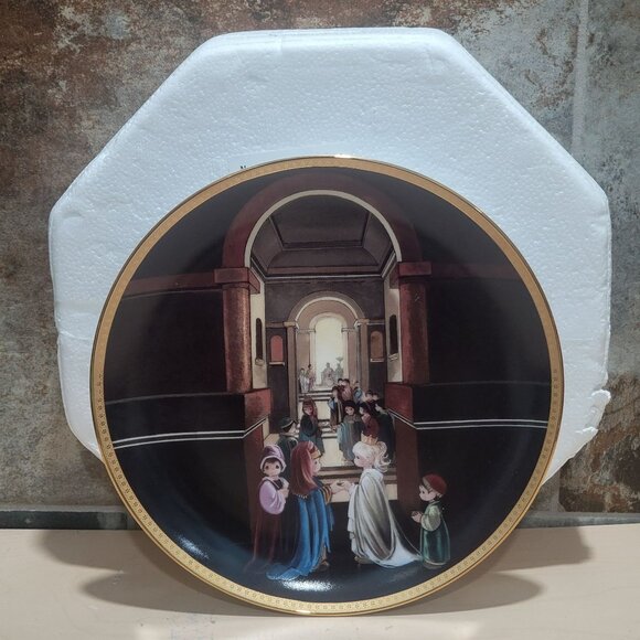 Enesco Precious Moments Esthers Gift To Her People Decorative Plate Hamilton Col - Picture 3 of 12